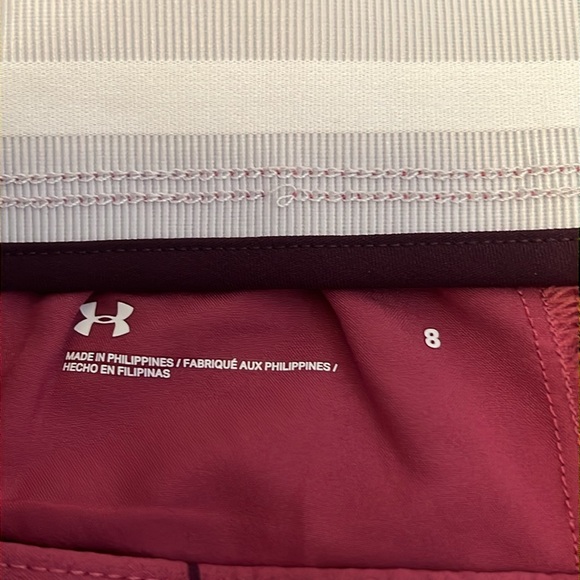 Under Armour Women’s Pink Quartz 9” Golf Shorts - Picture 7 of 13